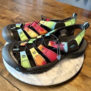 Keen Newport H2 Retro 1018804 Men Sz 9.5  EU 42.5 Rainbow Tie Dye Sport Sandals